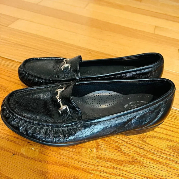 SAS Metro Horsebit Loafers Shoes Women's Size 7 Black Patent Leather - Picture 13 of 16